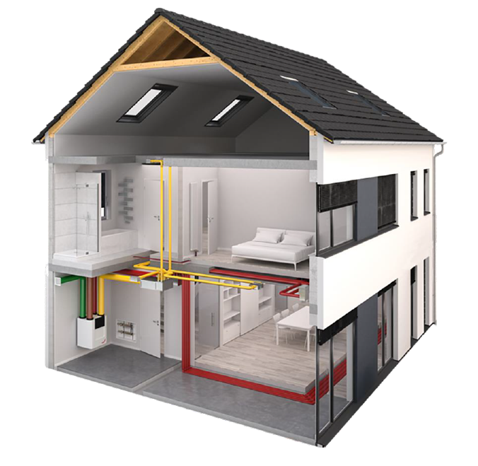 Schéma řízeného větrání