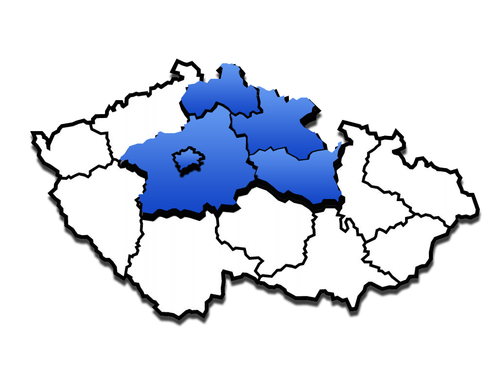 Mapa působnosti Instalace Zvelebil