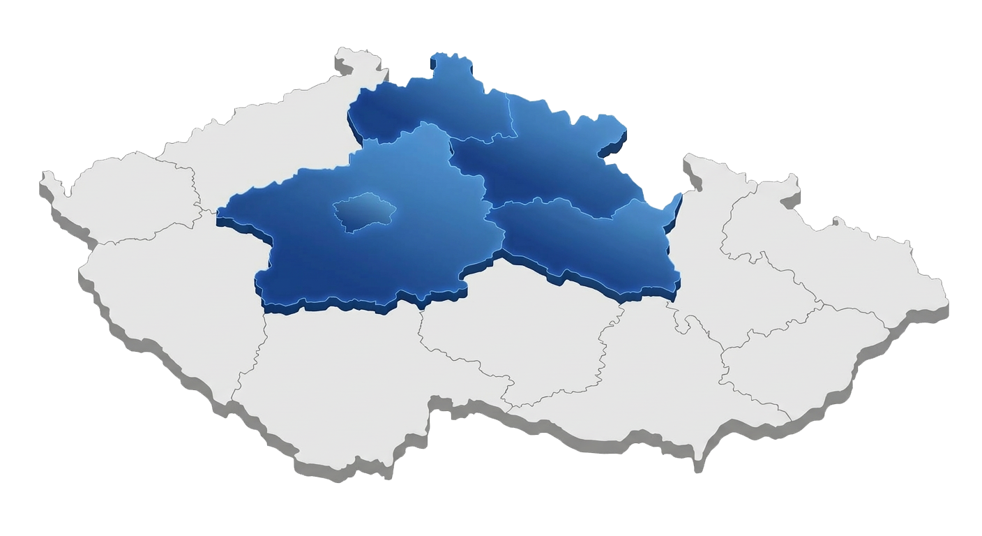 Mapa působnosti Instalace Zvelebil